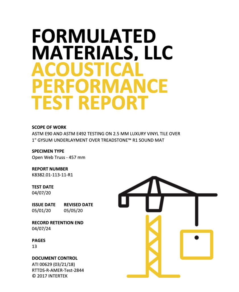 IICSTC Test Results Cover Page